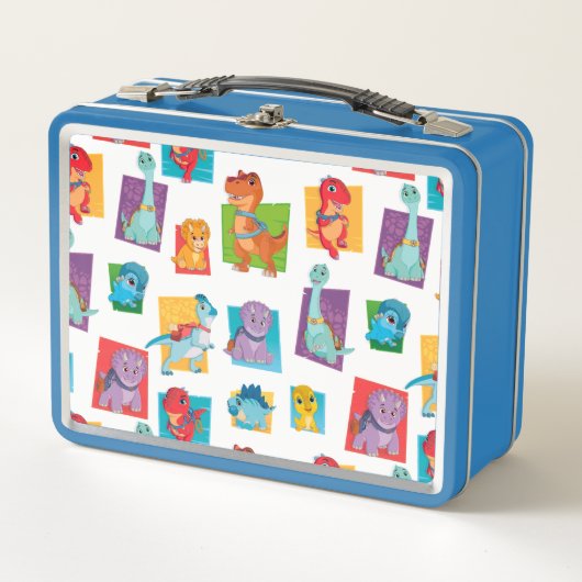 ディノランチパターン メタルランチボックス (正面)
