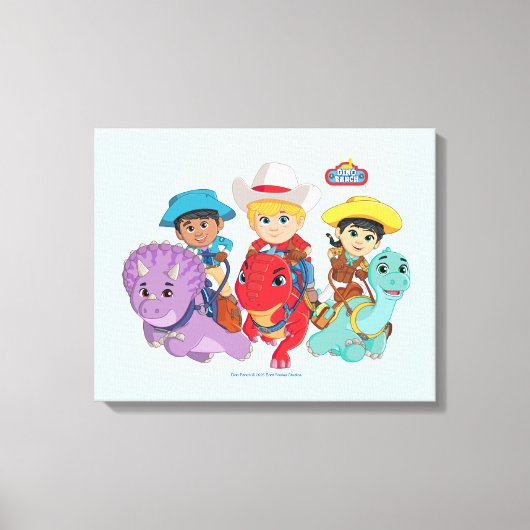 ディノランチフレンズデザイン キャンバスプリント (正面)