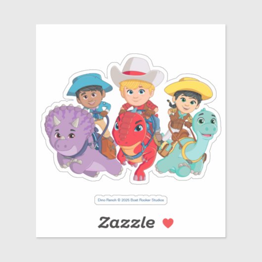 ディノランチフレンズデザイン シール (シート)