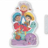 ディノランチフレンズ シール (正面)