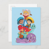 ディノランチフレンズ ポストカード (正面/裏面)