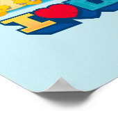 ディノランチ | おもしろいとカラフル恐竜 ポスター (角)