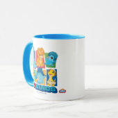 ディノランチ | おもしろいとカラフル恐竜 マグカップ (正面左)