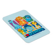 ディノランチ | おもしろいとカラフル恐竜 マグネット (右側)