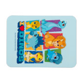 ディノランチ | おもしろいとカラフル恐竜 マグネット (横)