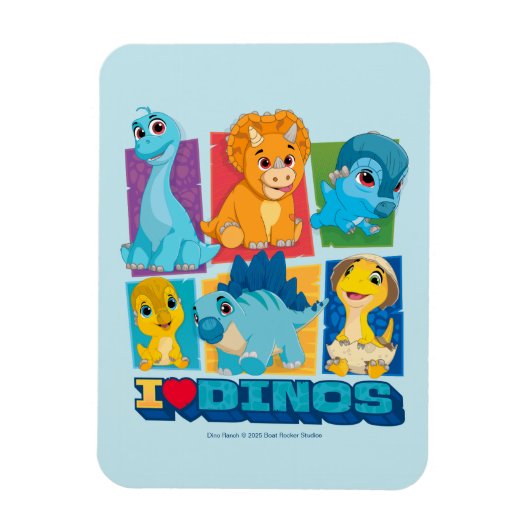 ディノランチ | おもしろいとカラフル恐竜 マグネット (縦)