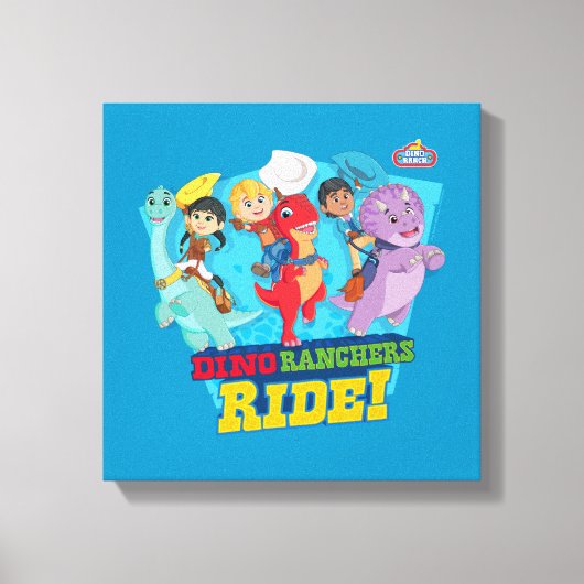 ディノランチ | ランチャーに乗れ! キャンバスプリント (正面)