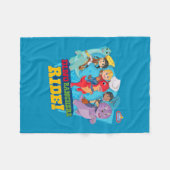 ディノランチ | ランチャーに乗れ！ フリースブランケット (正面(横))