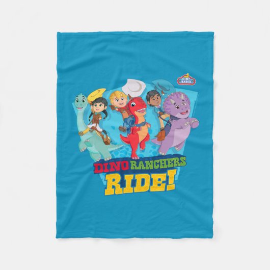 ディノランチ | ランチャーに乗れ！ フリースブランケット (正面)