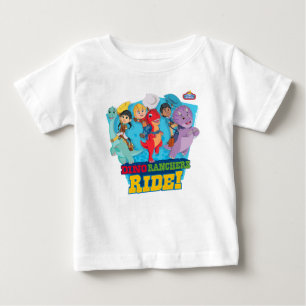 ディノランチ ランチャーに乗れ! ベビーTシャツ
