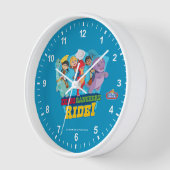 ディノランチ | ランチャーに乗れ！ 壁時計 (傾斜)