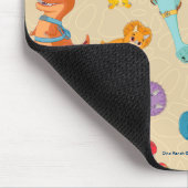 ディノランチ | 恐竜の冒険パターン マウスパッド (コーナー)