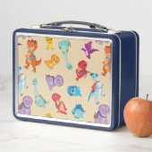 ディノランチ | 恐竜の冒険パターン メタルランチボックス (インサイチュ)