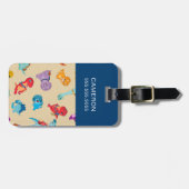 ディノランチ | 恐竜の冒険パターン ラゲッジタグ (正面横)