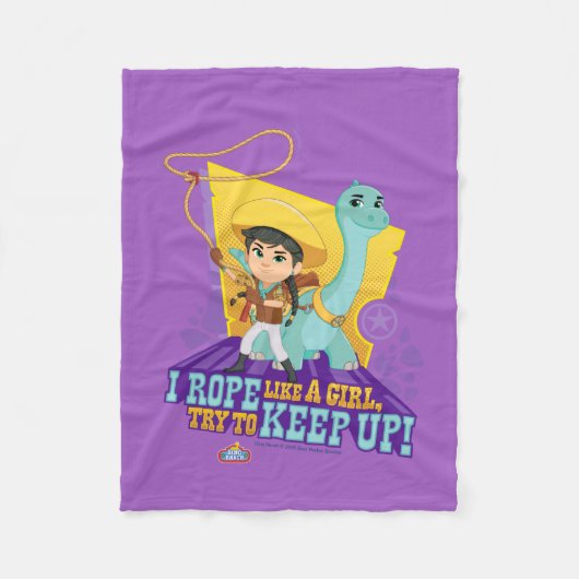 ディノランチ | 最小とクローバー フリースブランケット (正面)