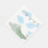 ディノランドスケープバースデーパーティナプキン スタンダードランチョンナプキン (角)