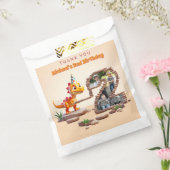 ディノリトルドラゴン | 2回目の誕生日のビッグナンバー写真 フェイバーバッグ (封をした状態)