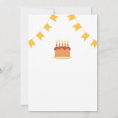 ディノレックス恐竜ケーキバルーン5thバースデーパーティー 招待状 (裏面)