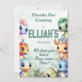 ディノロアサンキュー 招待状 (正面)