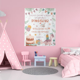 ディノロアパステル誕生日ウェルカム タペストリー