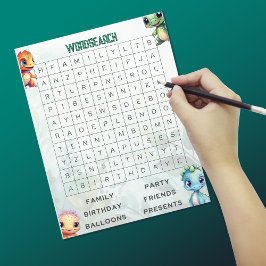 ディノロアワードサーチパーティーゲームシート