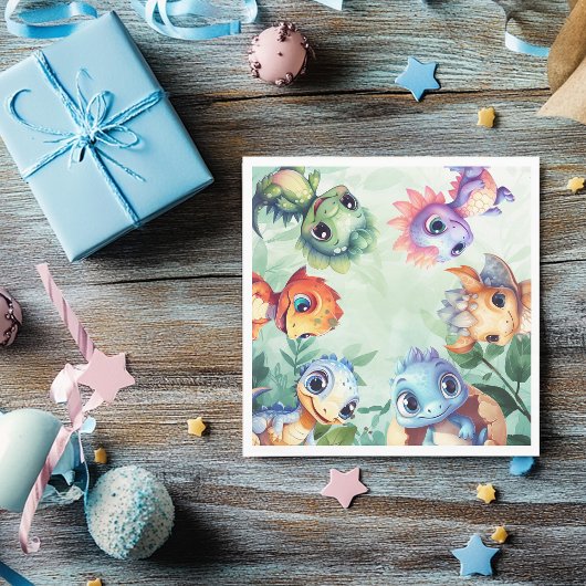 ディノロール誕生日バッシュ スタンダードランチョンナプキン