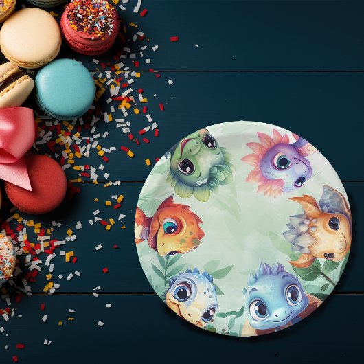 ディノロール誕生日バッシュ ペーパープレート