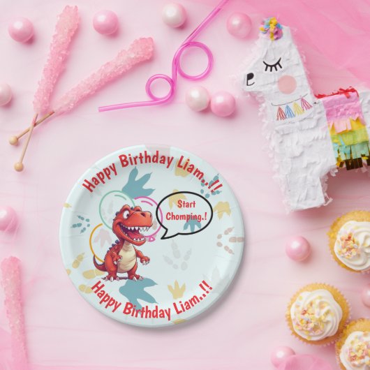 ディノロール誕生日パーティー ペーパープレート (パーティー)