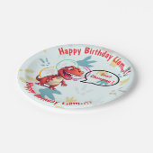 ディノロール誕生日パーティー ペーパープレート (アングル)