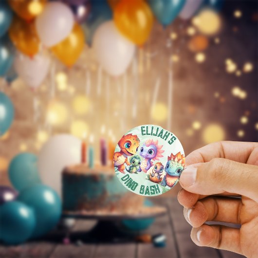 ディノロール誕生日 ラウンドシール