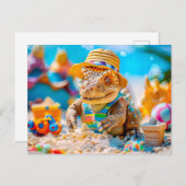 ディノ建物サンドキャッスルオンビーチ シーズンポストカード (正面/裏面)