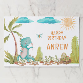 ディノ恐竜レックスバースデーパーティーシャワー ペーパーパッド