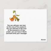 ディノ恐竜誕生日サンキューハガキ ポストカード (裏面)