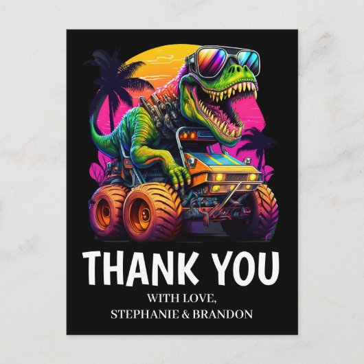 ディノ感謝していマイ誕生日パーティーの騒ぎ ポストカード (正面)