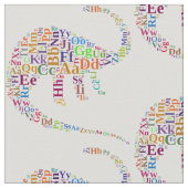 ディノ文字 ファブリック (クローズアップ)