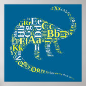 ディノ文字 ポスター (正面)