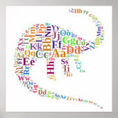 ディノ文字 ポスター (正面)