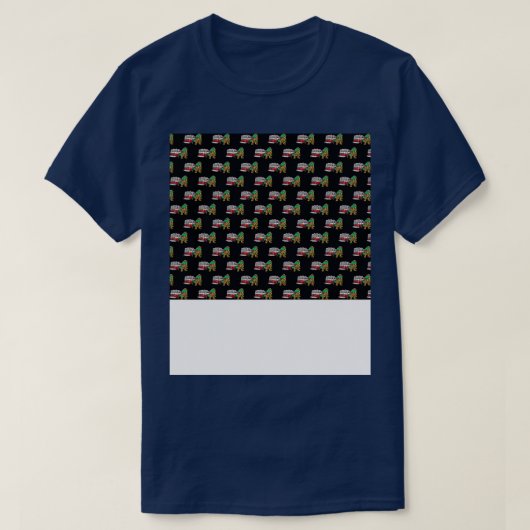 ディノ消防車の消防士のパターン Tシャツ (デザイン正面)