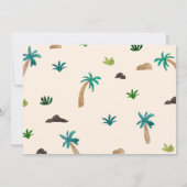 ディノ絵を描ス子供の誕生日パーティー 招待状 (裏面)