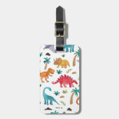 ディノ絵を描ス ラゲッジタグ (正面縦)