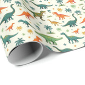 ディノ絵を描ス ラッピングペーパー (ロールコーナー)