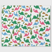 ディノ絵を描ス ラッピングペーパー (フラット)