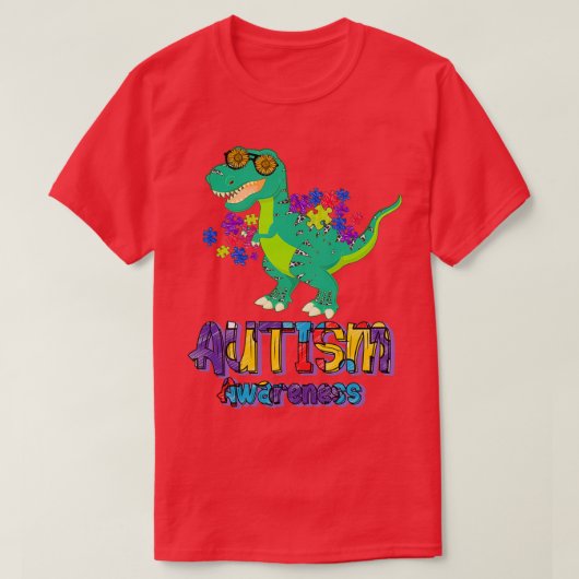 ディノ自閉症意識 Tシャツ (デザイン正面)
