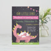 ディノ誕生日インビエーション（少女） 招待状 (スタンド正面)