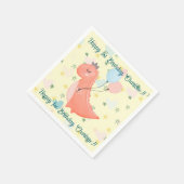 ディノ誕生日パーティー スタンダードカクテルナプキン (角)