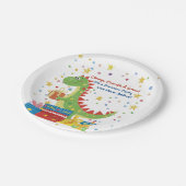 ディノ誕生日パーティー ペーパープレート (アングル)