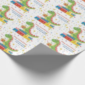 ディノ誕生日パーティー ラッピングペーパー (角)