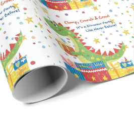 ディノ誕生日パーティー ラッピングペーパー