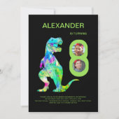 ディノ誕生日パーティー 招待状 (正面)