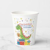 ディノ誕生日パーティー 紙コップ (正面)